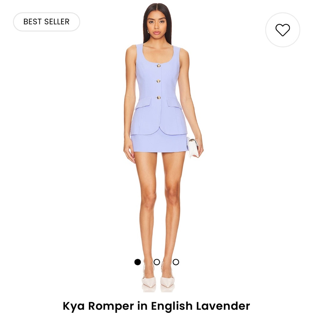 Amanda Uprichard Kya romper in lavender
